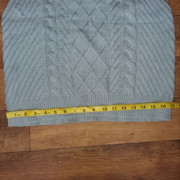 Jessica Simpson Blue Green Mock Turtleneck Zip Sweater Vest Size Large - Picture 4 of 5